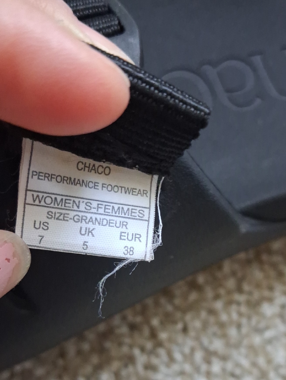 Chaco Black Slide Sandals with Adjustable Straps - Picture 3 of 8
